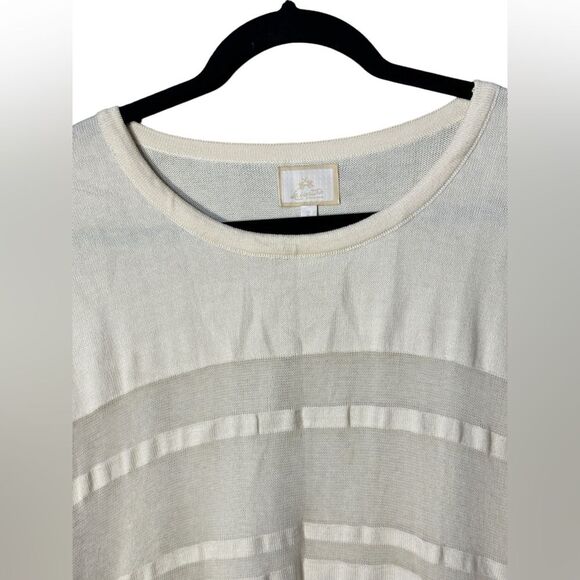 La Martina Buenos Aires Argentina Short Sleeve Lightweight Sweater Sz 2 - Picture 3 of 8